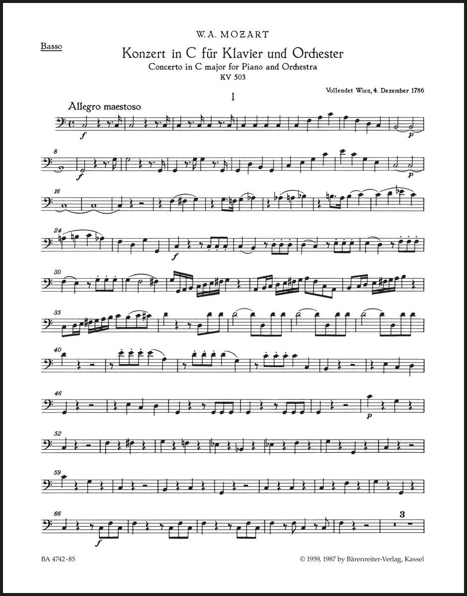 Mozart: Piano Concerto No. 25 in C Major, K. 503