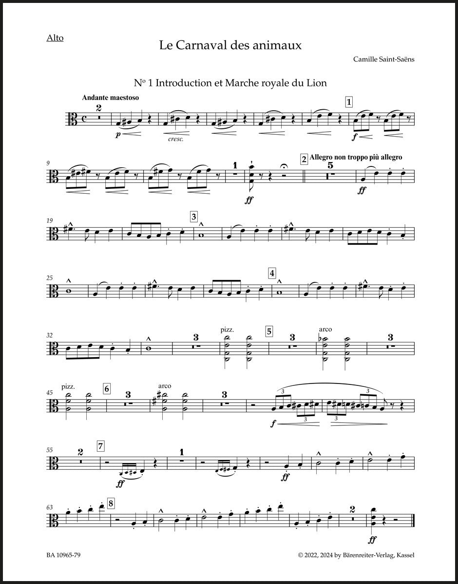 Saint-Saëns: Le carnaval des animaux