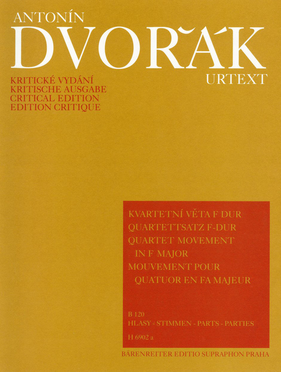 Dvořák: String Quartet Movement in F Major