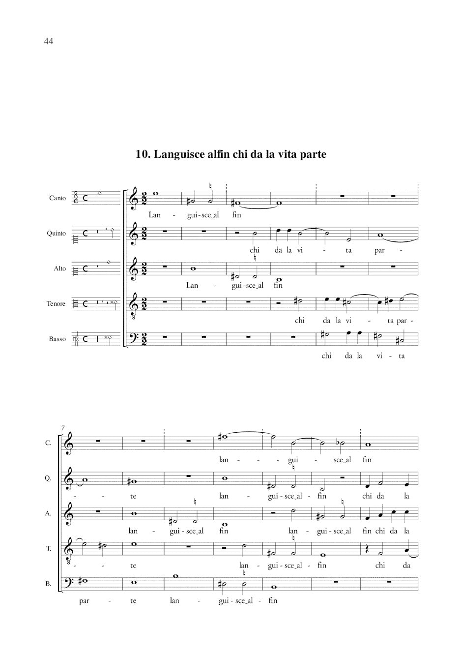 Gesualdo: Madrigali a cinque voci - Volume V