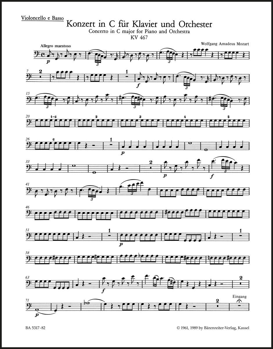 Mozart: Piano Concerto No. 21 in C Major, K. 467