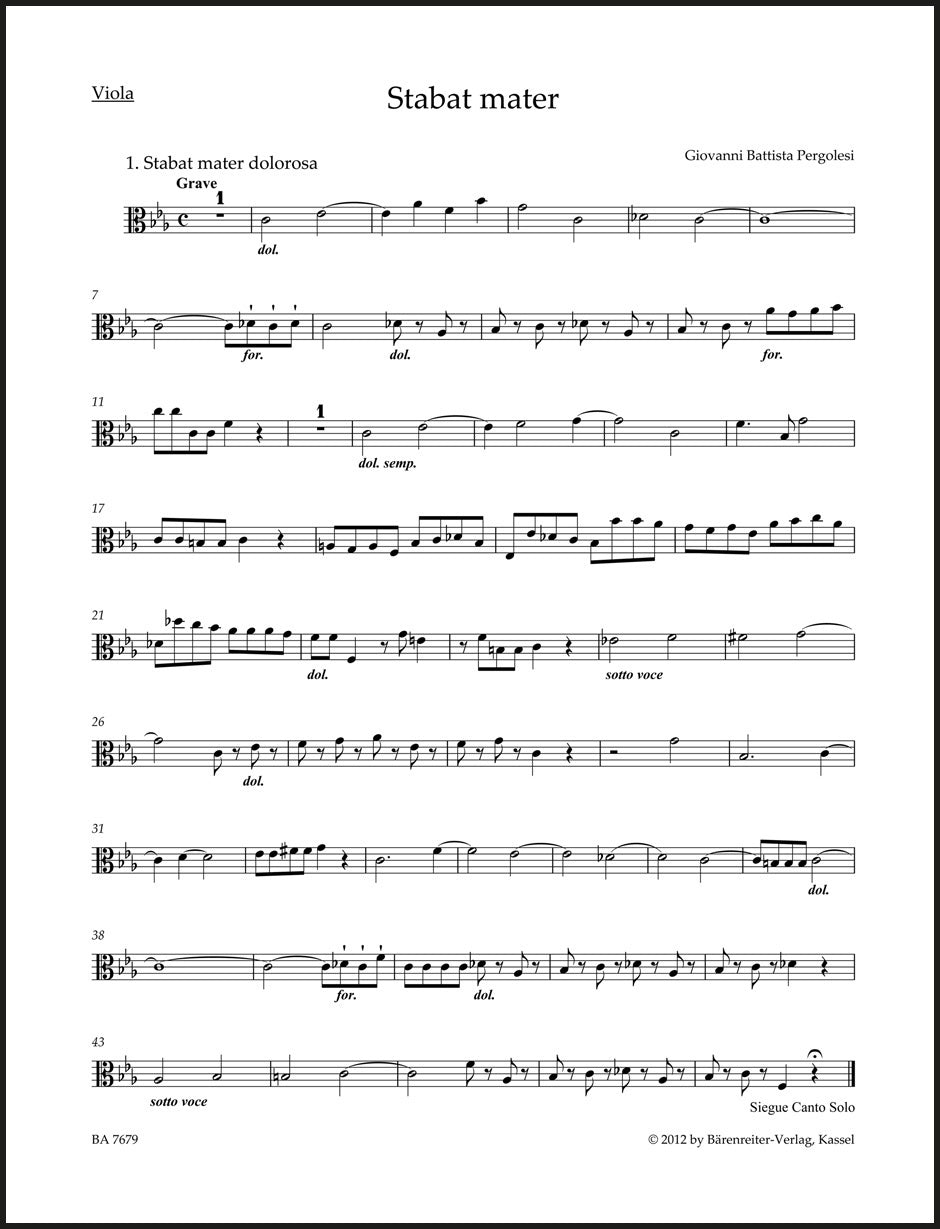 Pergolesi: Stabat mater