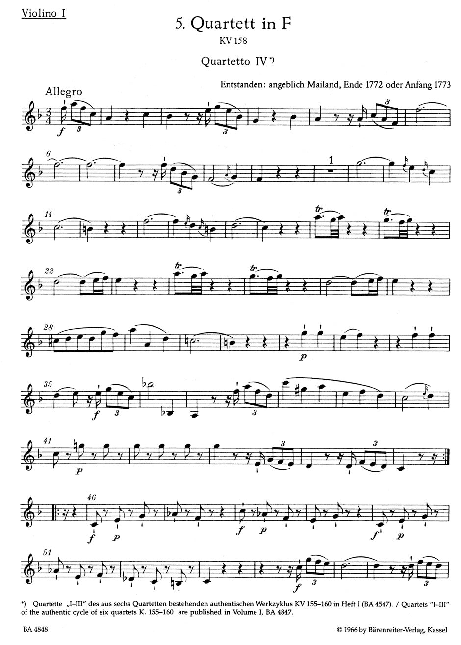 Mozart: The 13 Early String Quartets - Volume 2 (K. 158-160)