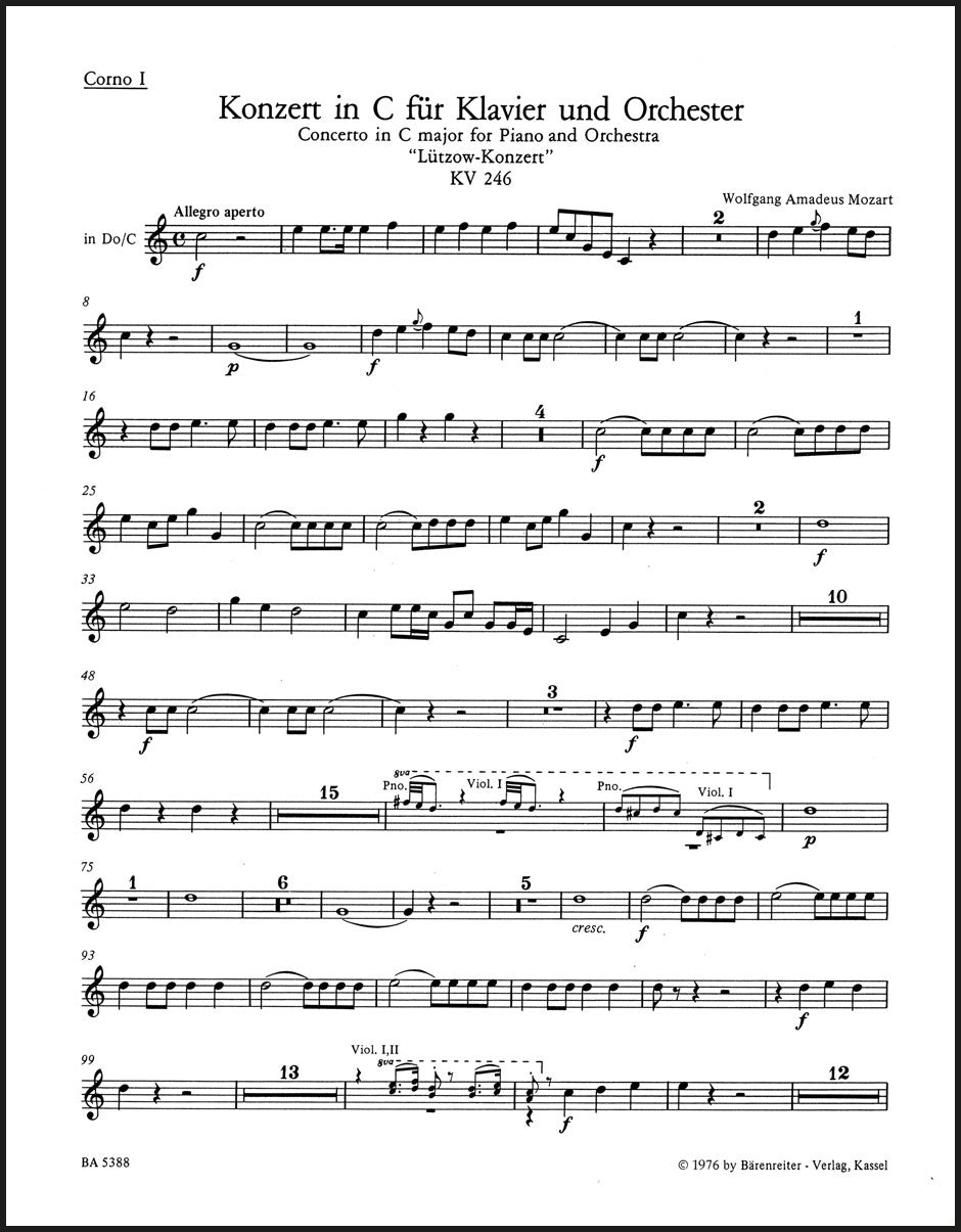 Mozart: Piano Concerto No. 8 in C Major, K. 246