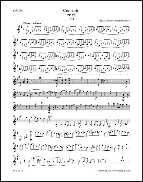 Mendelssohn: Violin Concerto in E Minor, Op. 64