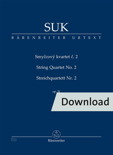 Suk: String Quartet No. 2, Op. 31
