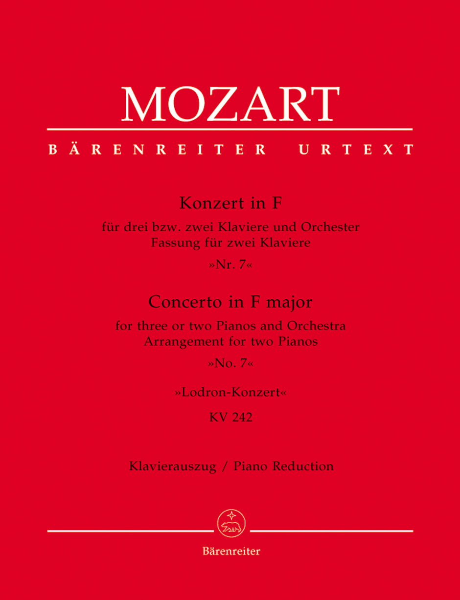 Mozart: Concerto No. 7 for 2 or 3 Pianos, K. 242 ("Lodron Concerto")