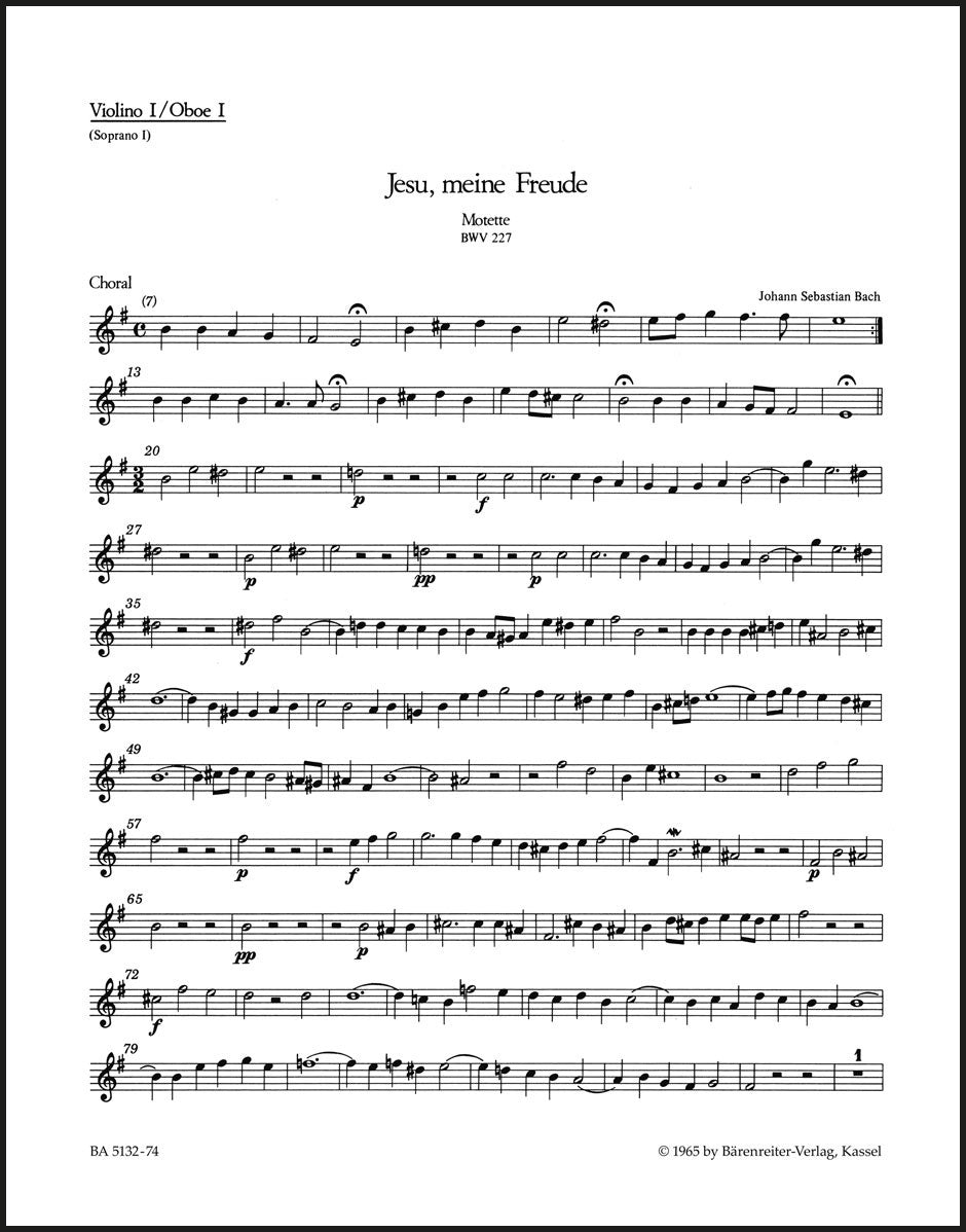 Bach: Jesu, meine Freude, BWV 227