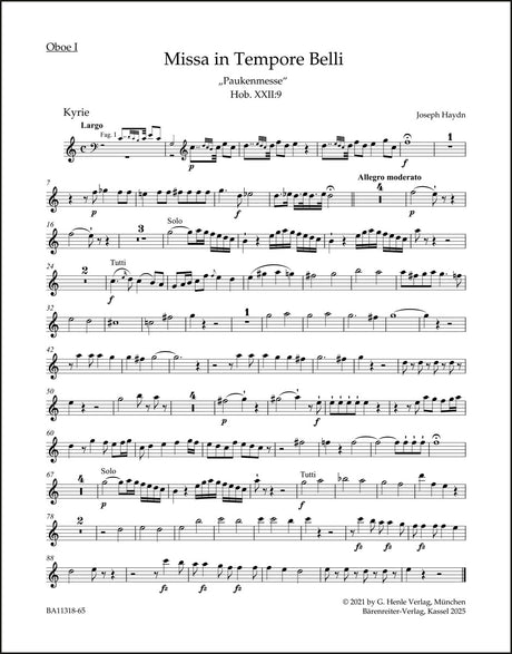 Haydn: Missa in Tempore Belli, Hob. XXII:9