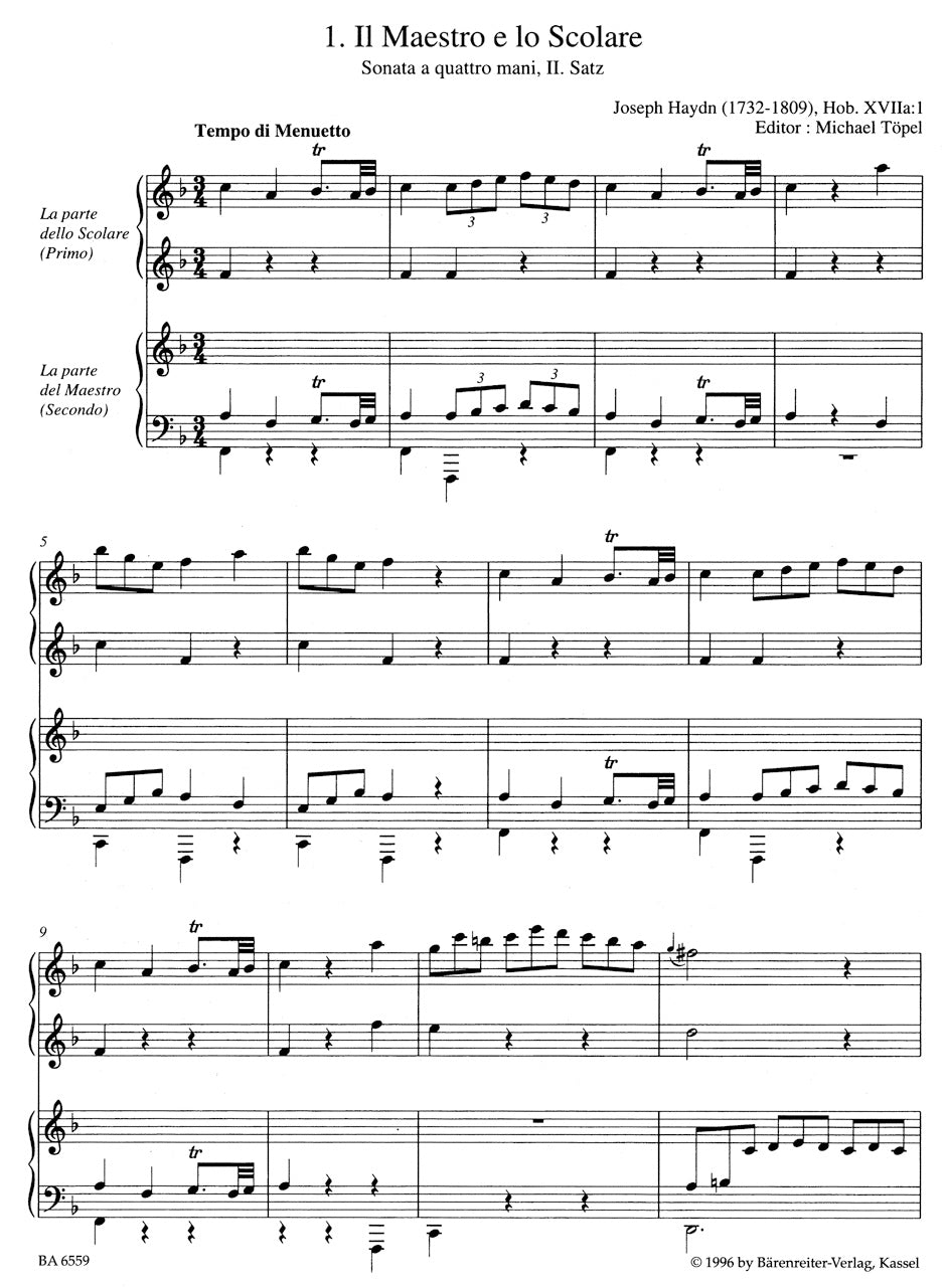 Bärenreiter Piano 4-hands Album