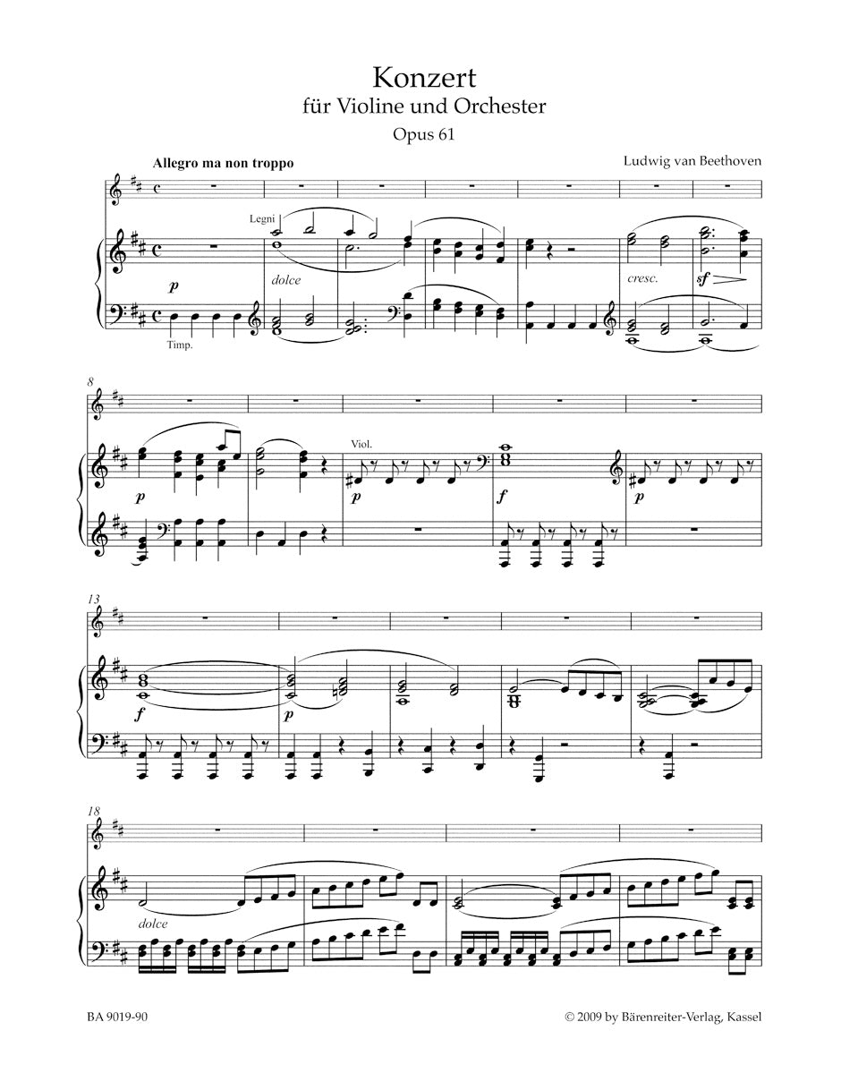 Beethoven: Violin Concerto in D Major, Op. 61