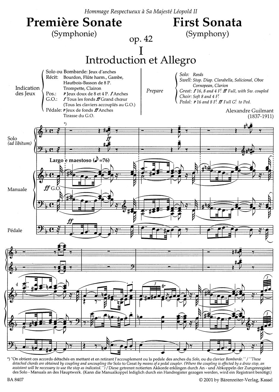 Guilmant: Selected Organ Works - Volumes 1-6