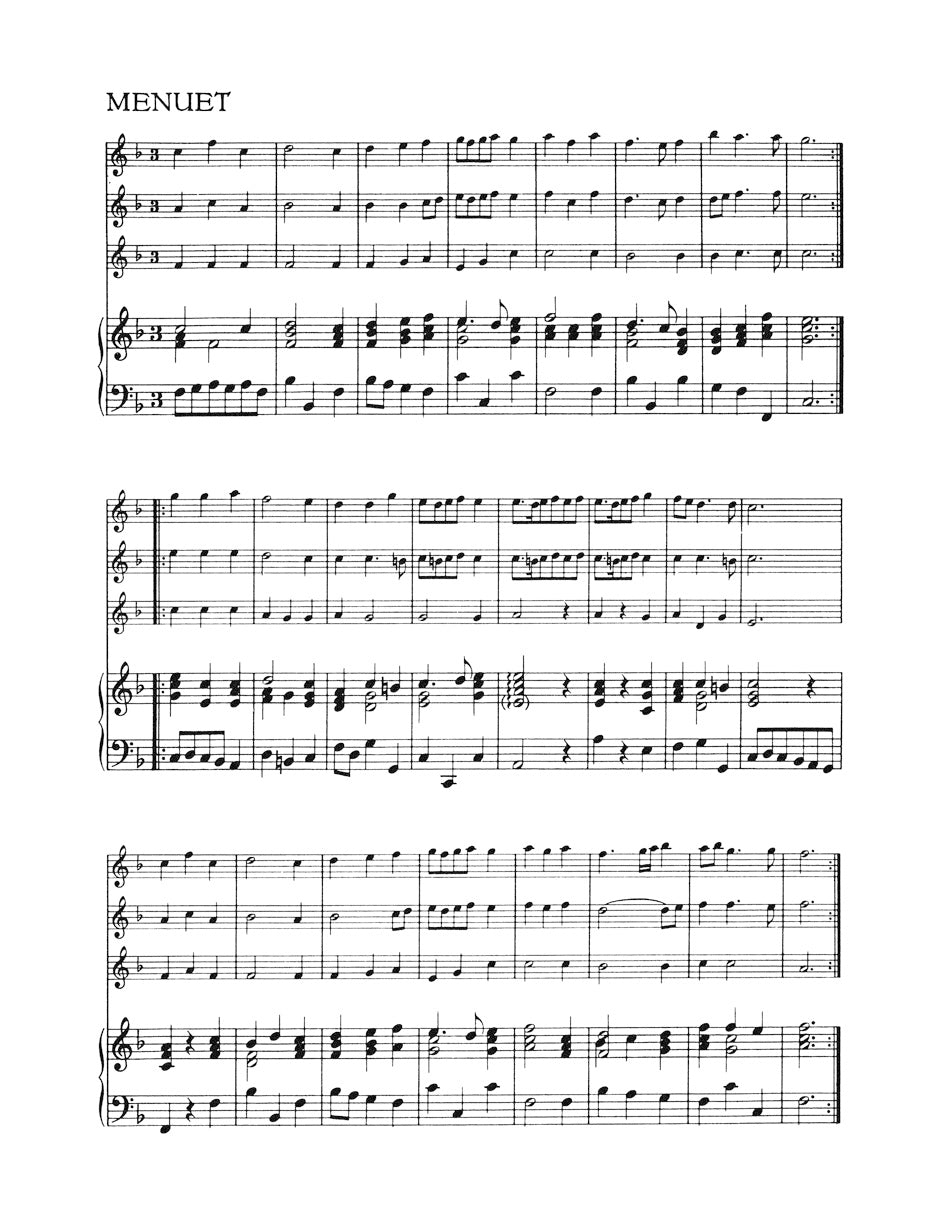 Witt: Suite in F Major