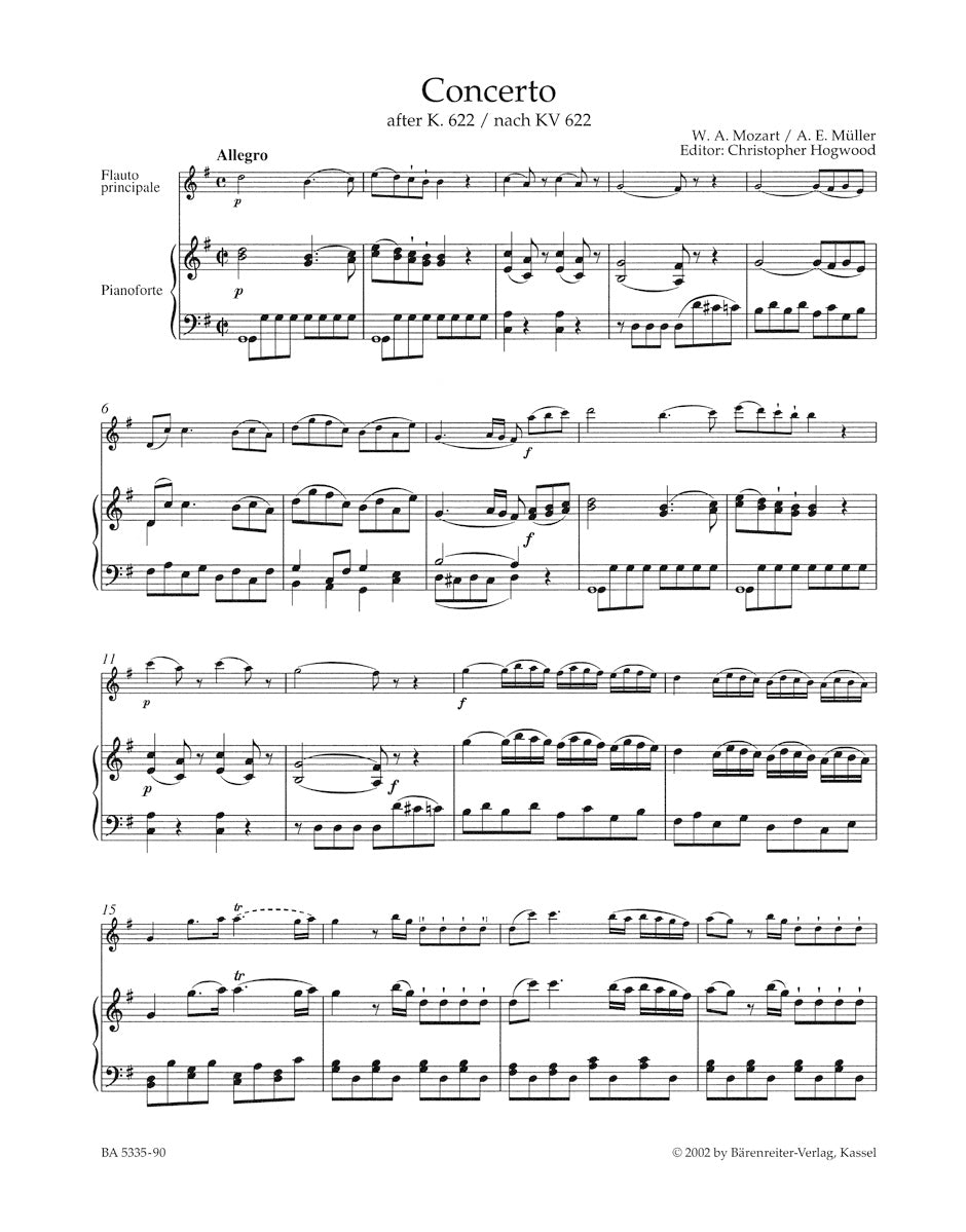 Mozart: Flute Concerto in G Major