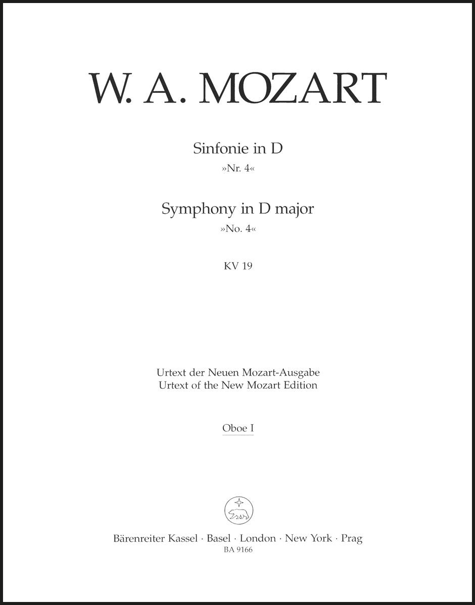 Mozart: Symphony No. 4 in D Major, K. 19