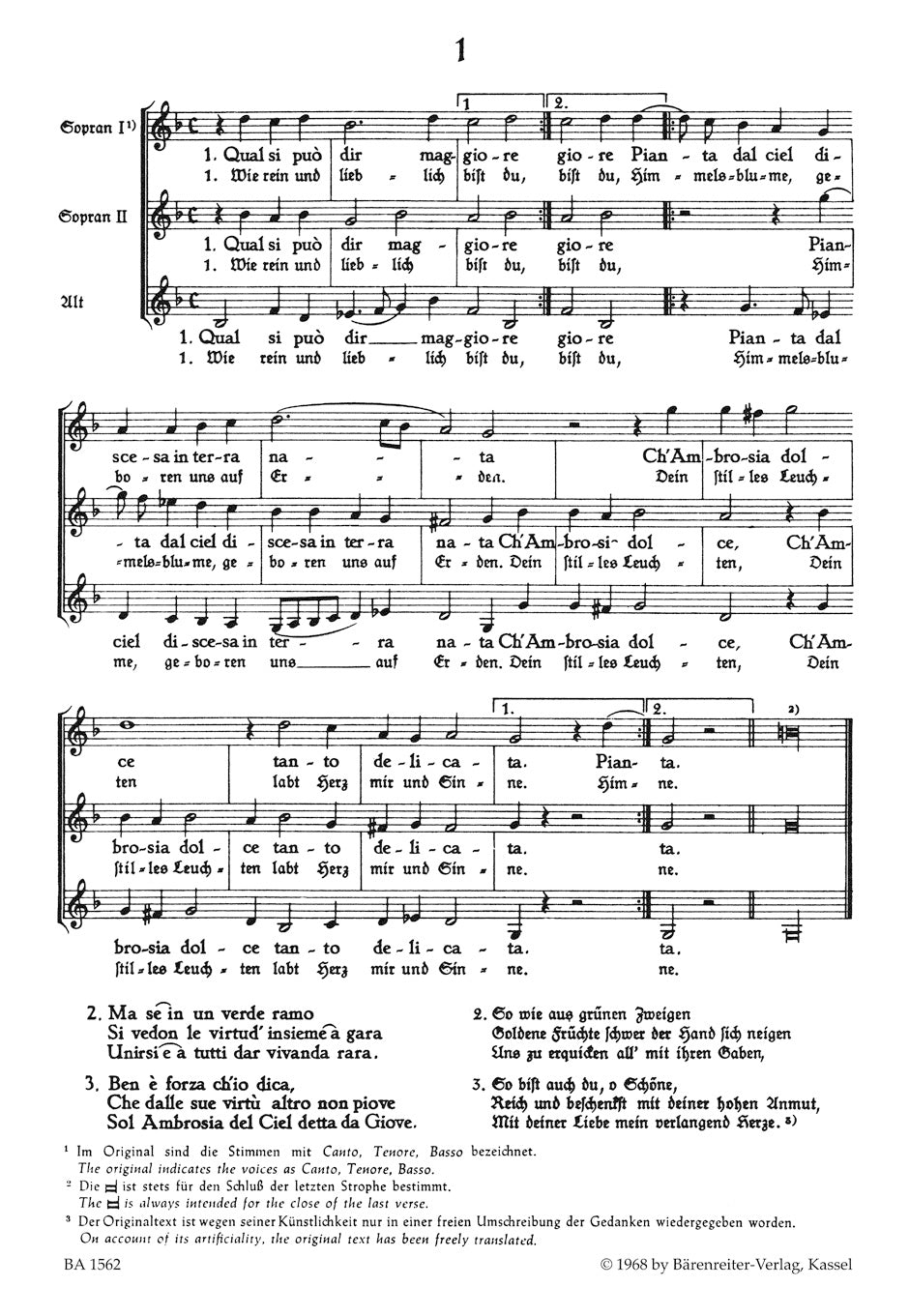 Monteverdi: Canzonetten