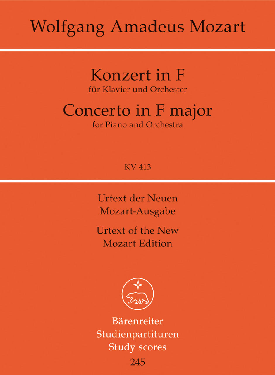 Mozart: Piano Concerto No. 11 in F Major, K. 413 (387a)