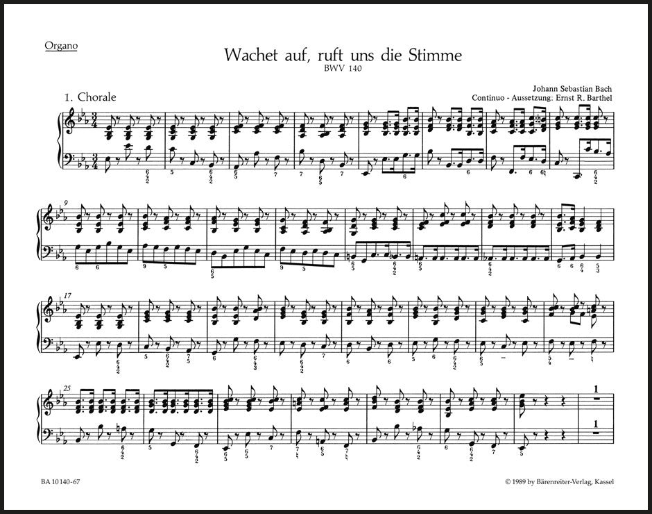 Bach: Wachet auf, ruft uns die Stimme, BWV 140