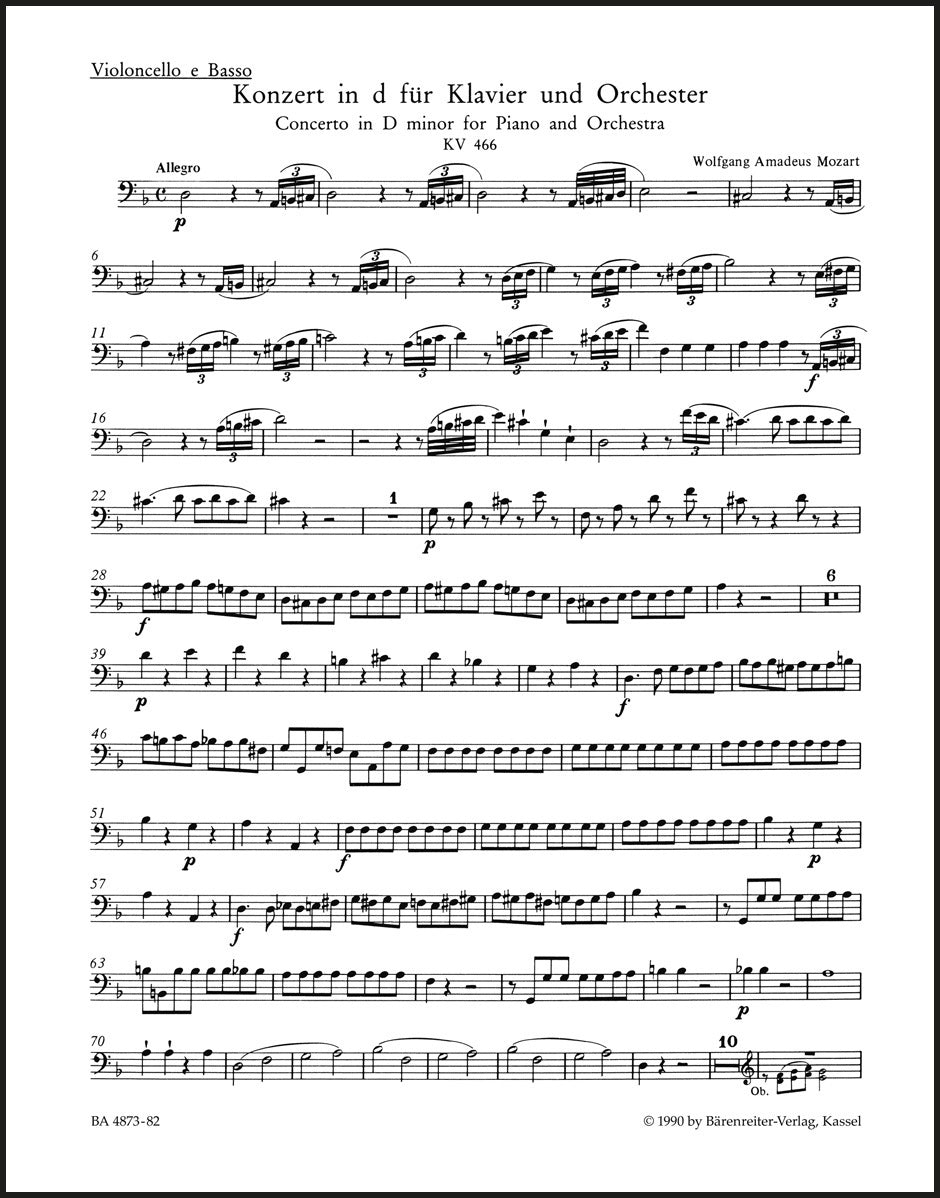 Mozart: Piano Concerto No. 20 in D Minor, K. 466