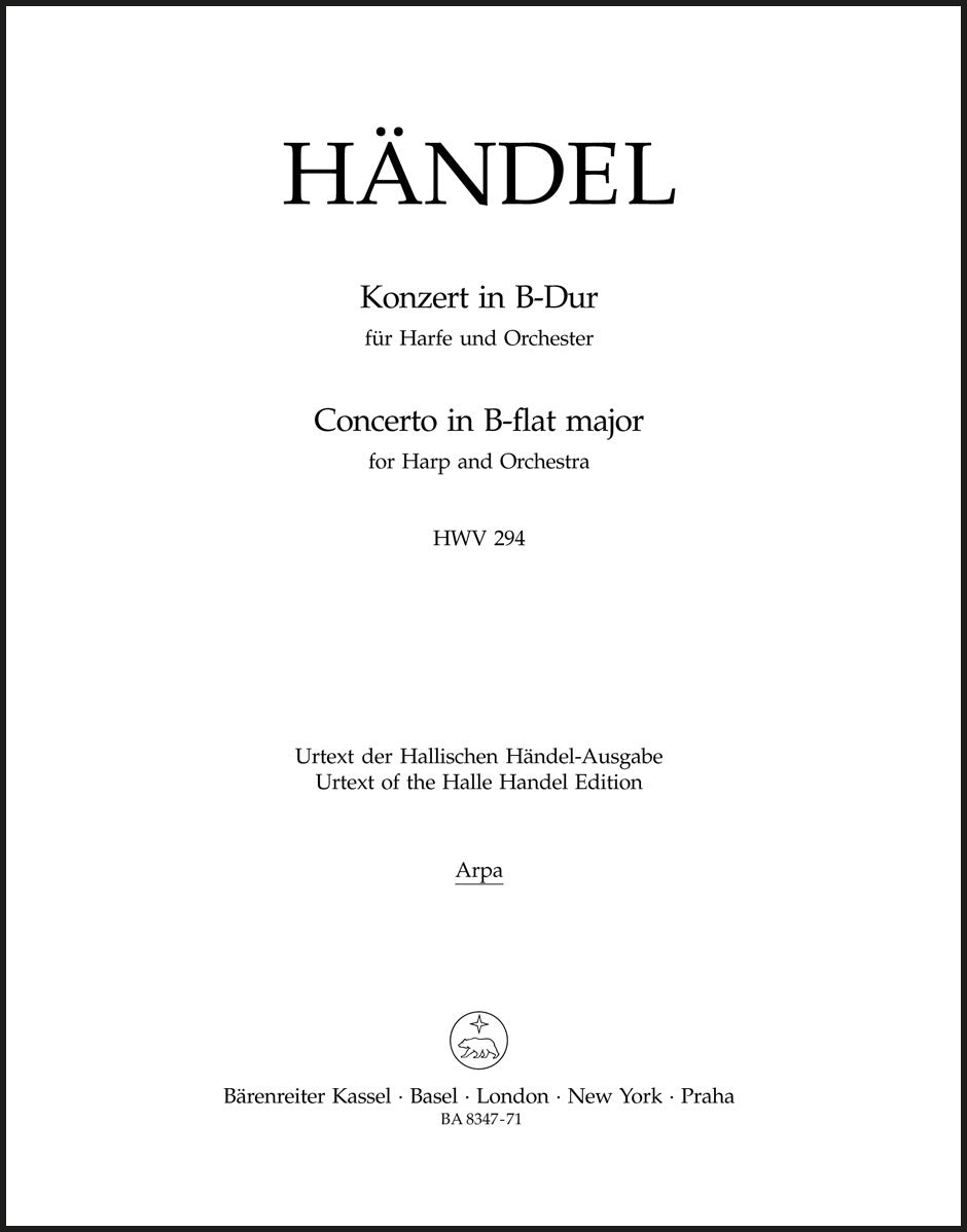 Handel: Harp Concerto in B-flat Major, HWV 294, Op. 4, No. 6