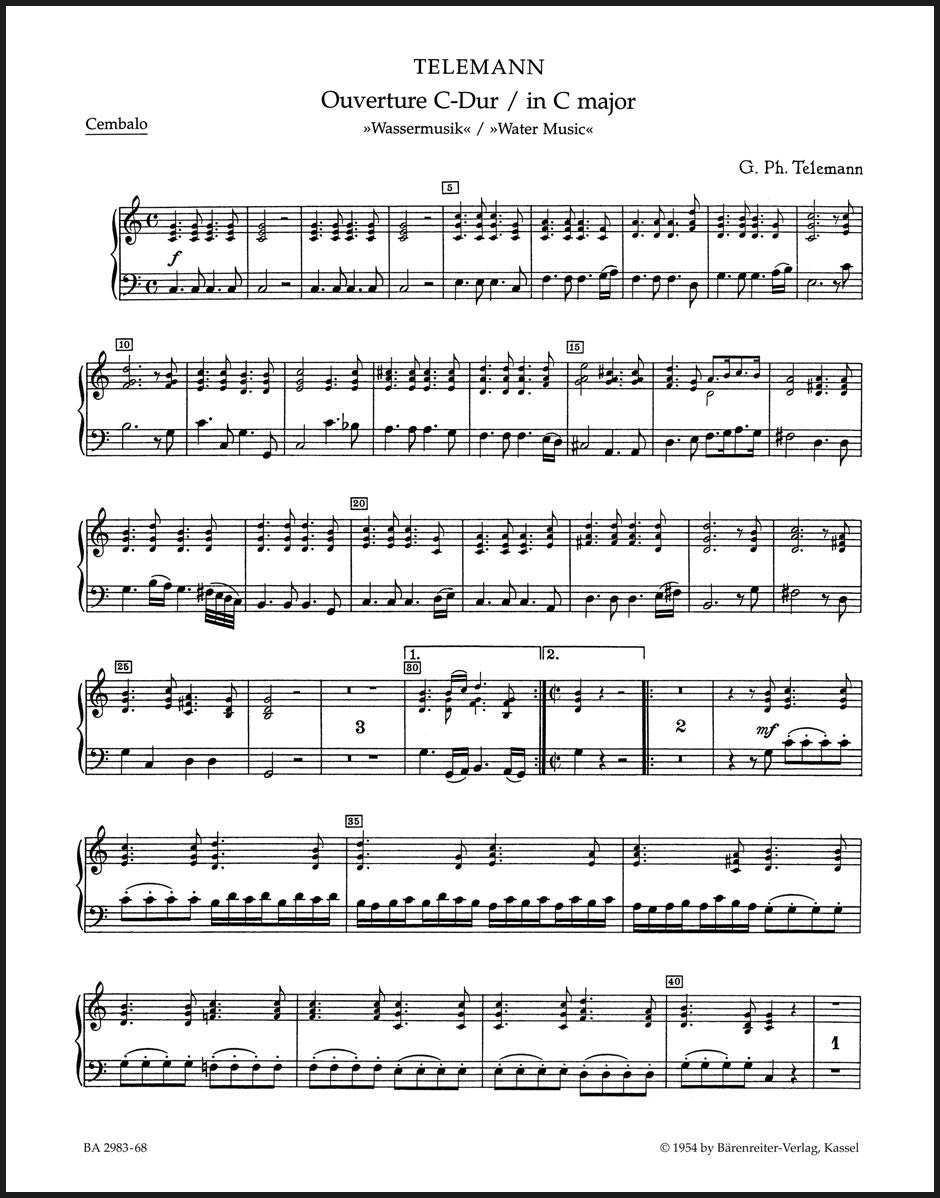 Telemann: Overture in C Major, TWV 55:C3