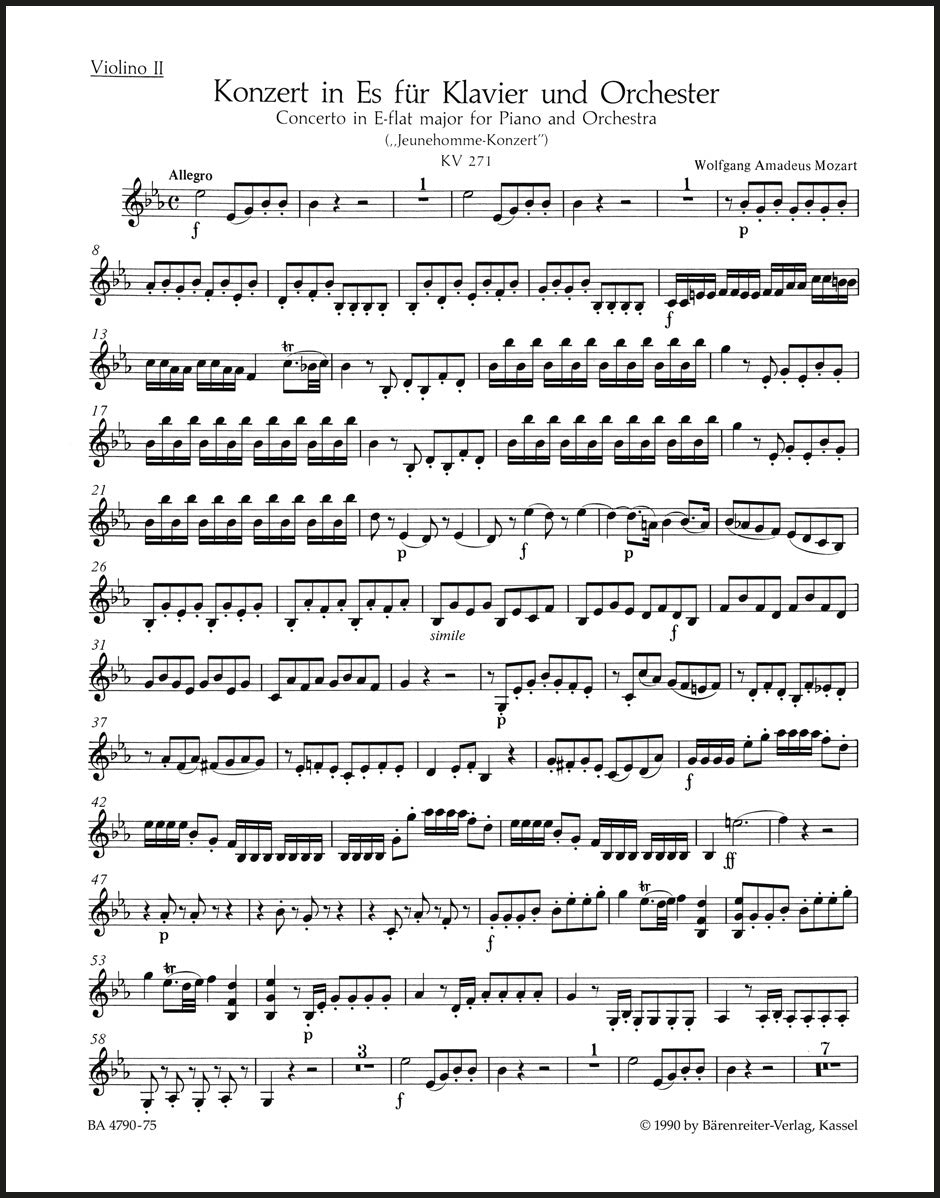 Mozart: Piano Concerto No. 9 in E-flat Major, K. 271