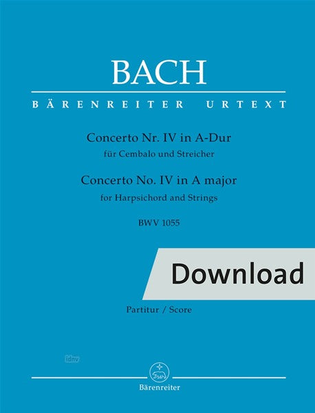 Bach: Harpsichord Concerto No. 4 in A Major, BWV 1055