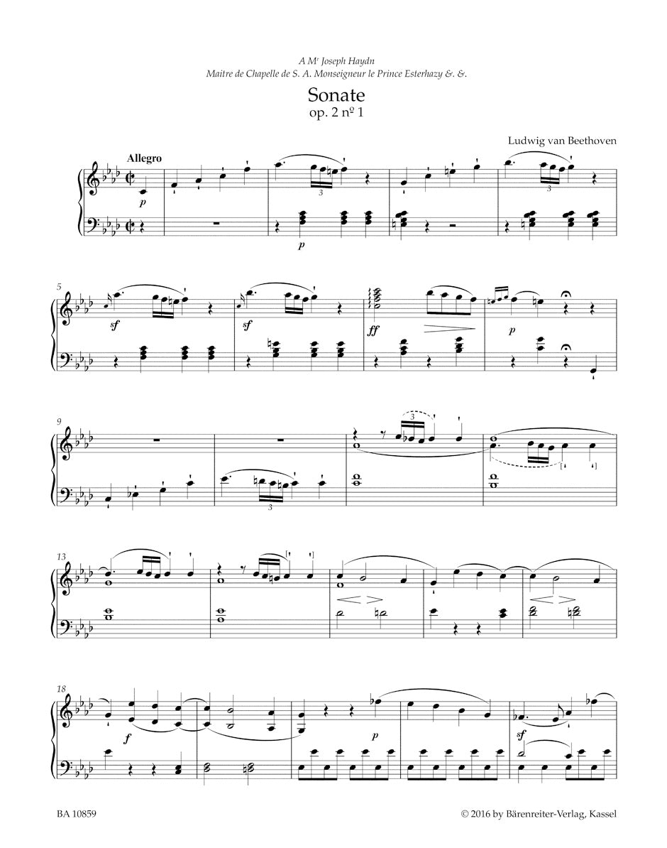 Beethoven: Piano Sonatas, Op. 2