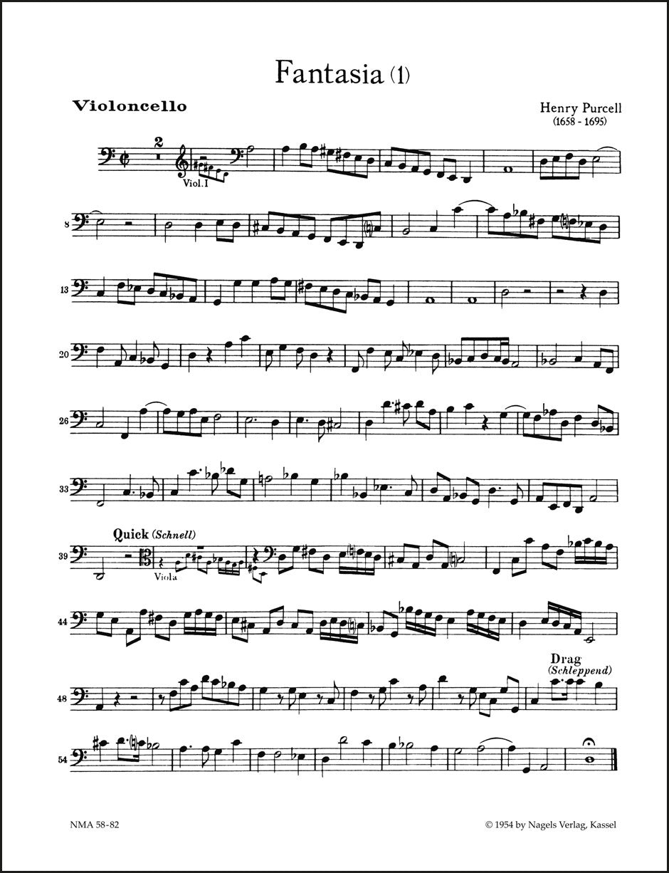 Purcell: Fantasias for Strings - Volume 1 (3- and 4-part Fantasies)