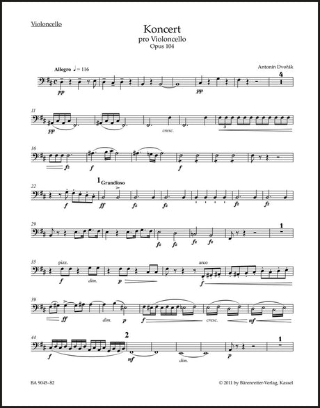 Dvořák: Cello Concerto in B Minor, Op. 104