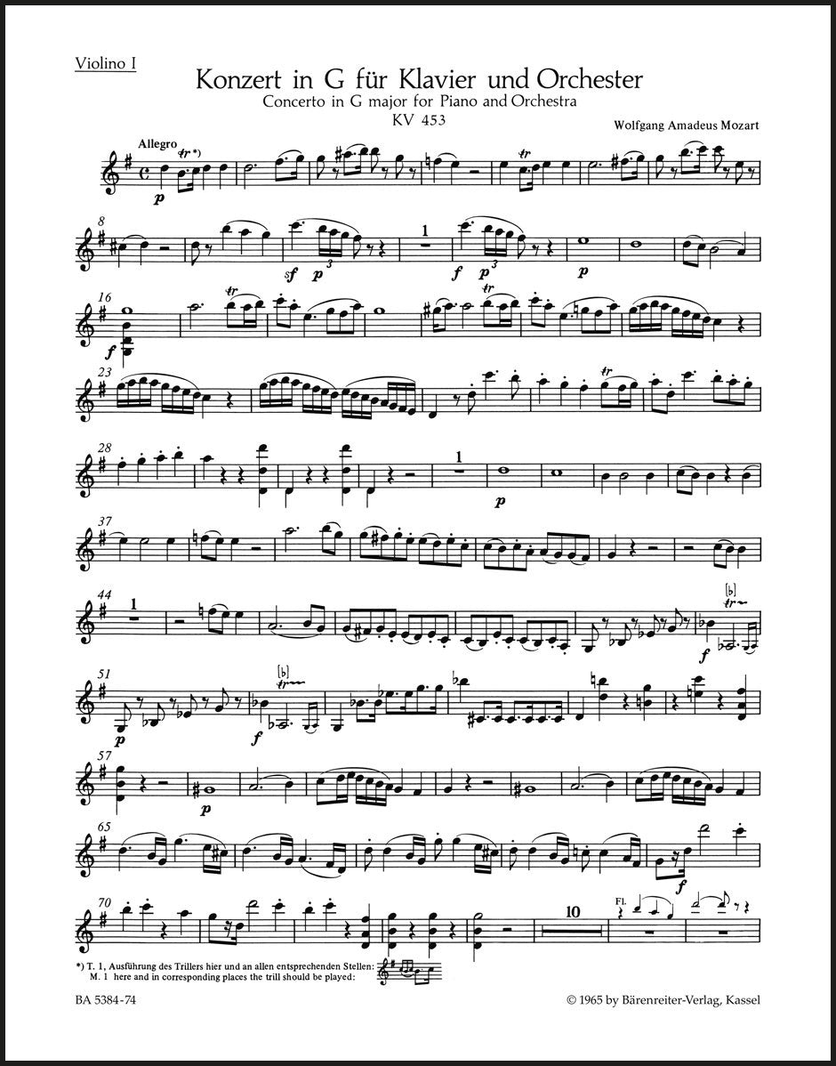 Mozart: Piano Concerto No. 17 in G Major, K. 453