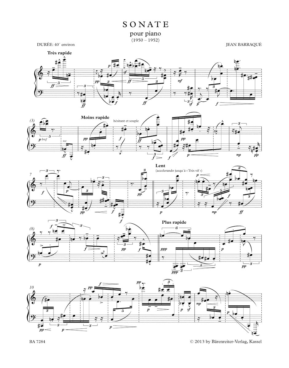 Barraqué: Piano Sonata