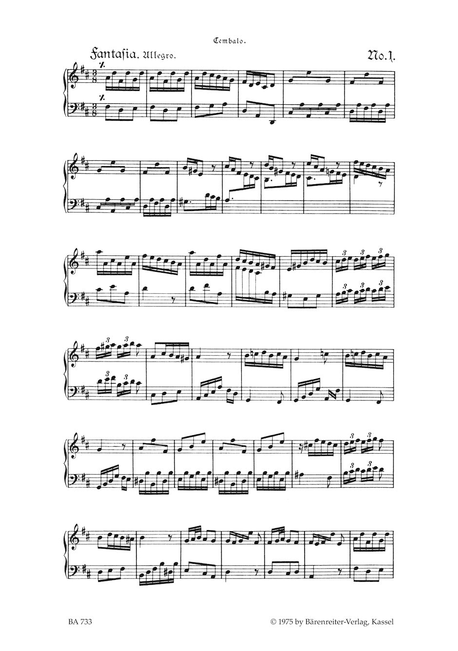 Telemann: 36 Fantasies, TWV 33:1-36