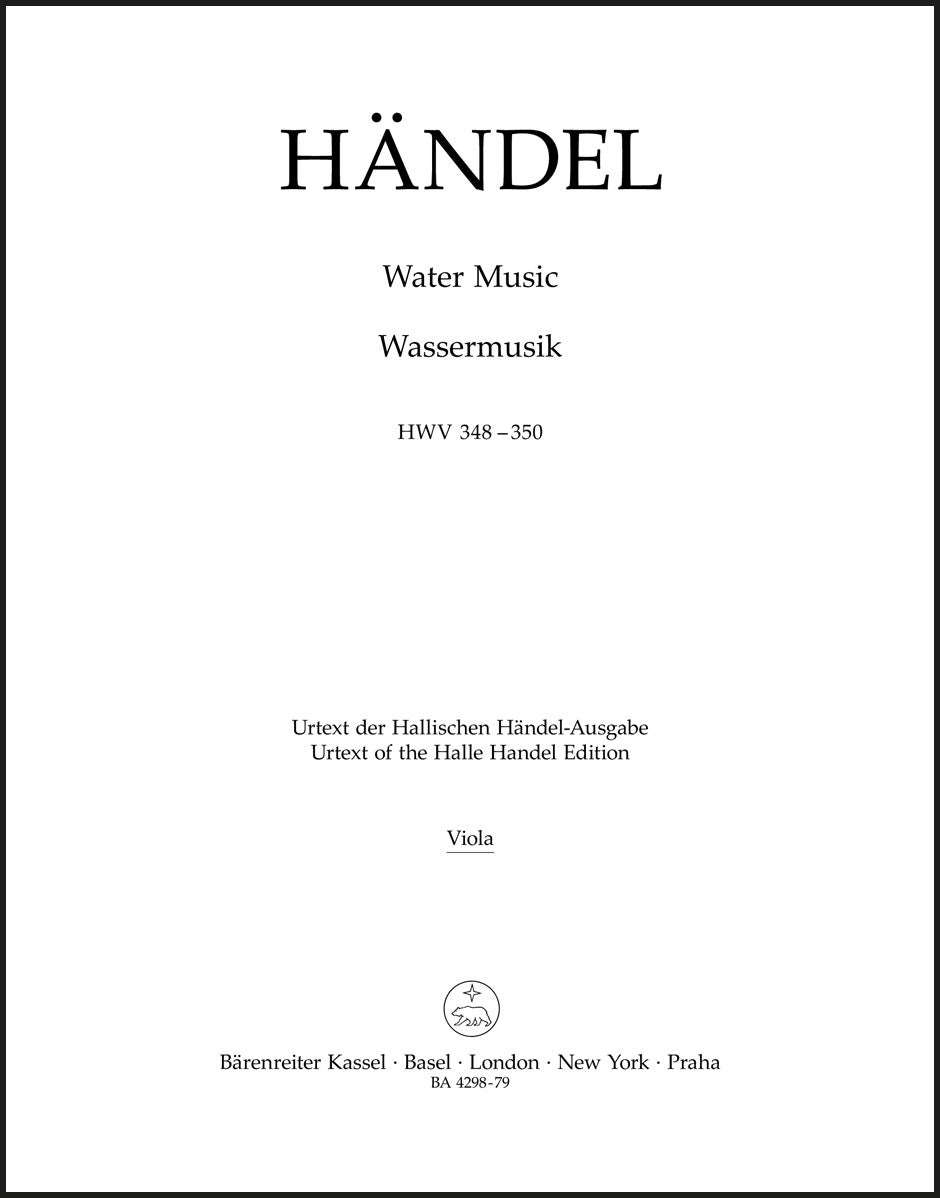 Handel: Water Music, HWV 348-350