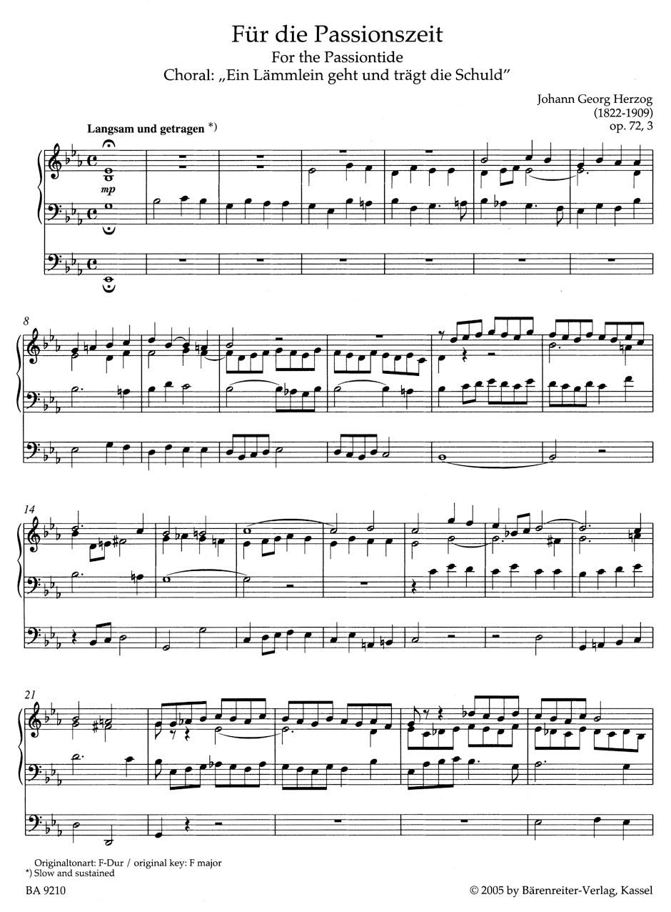 Organ Music for Passiontide and Easter