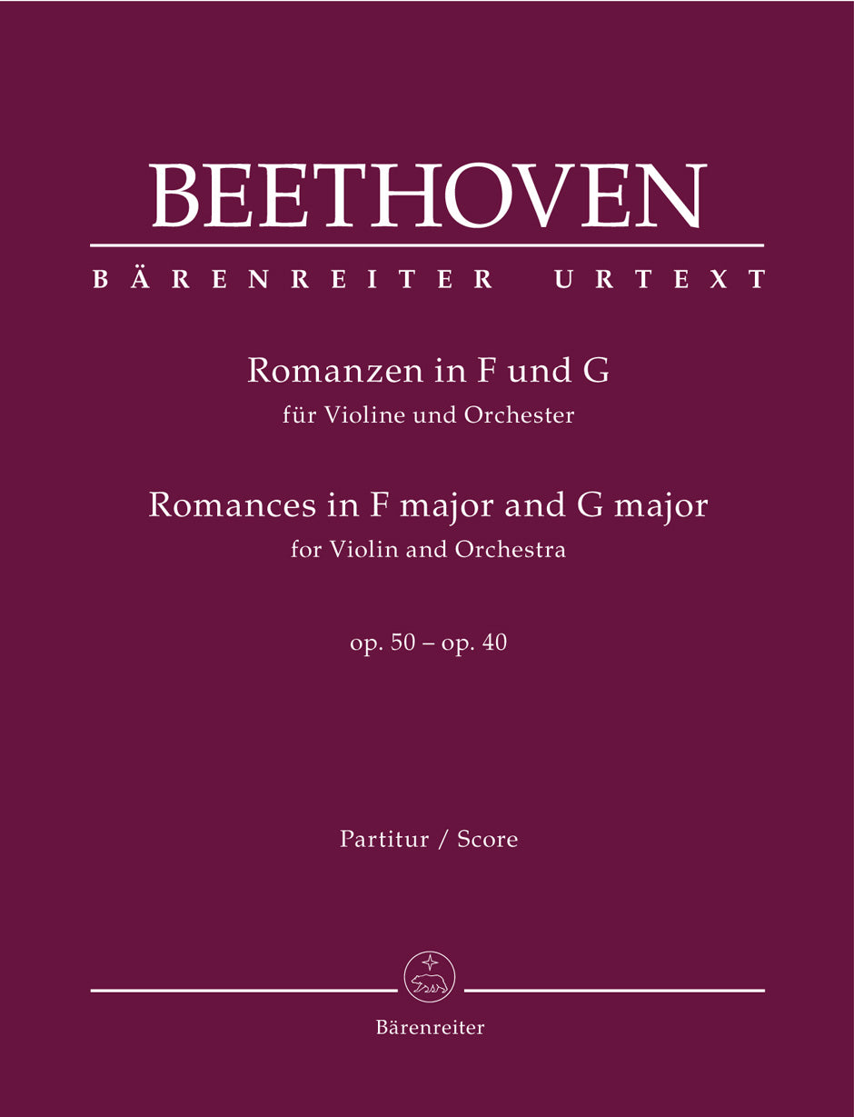 Beethoven: Romances in F Major, Op. 50 and G Major, Op. 40