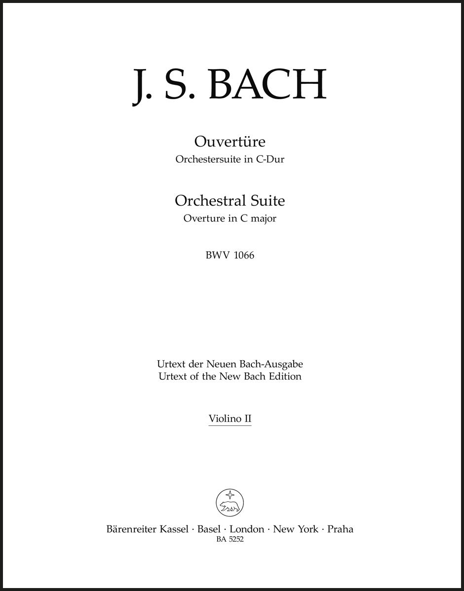 Bach: Orchestral Suite (Overture) in C Major, BWV 1066