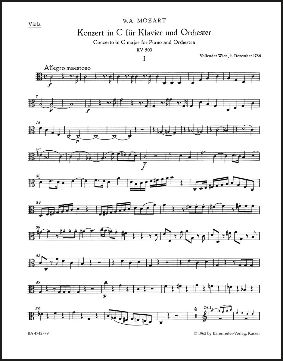 Mozart: Piano Concerto No. 25 in C Major, K. 503