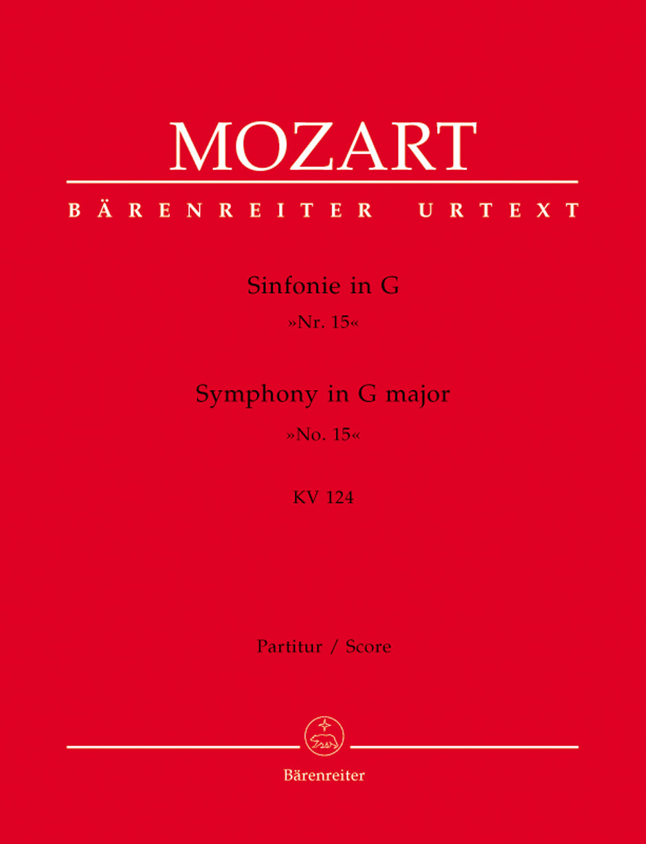Mozart: Symphony No. 15 in G Major, K. 124