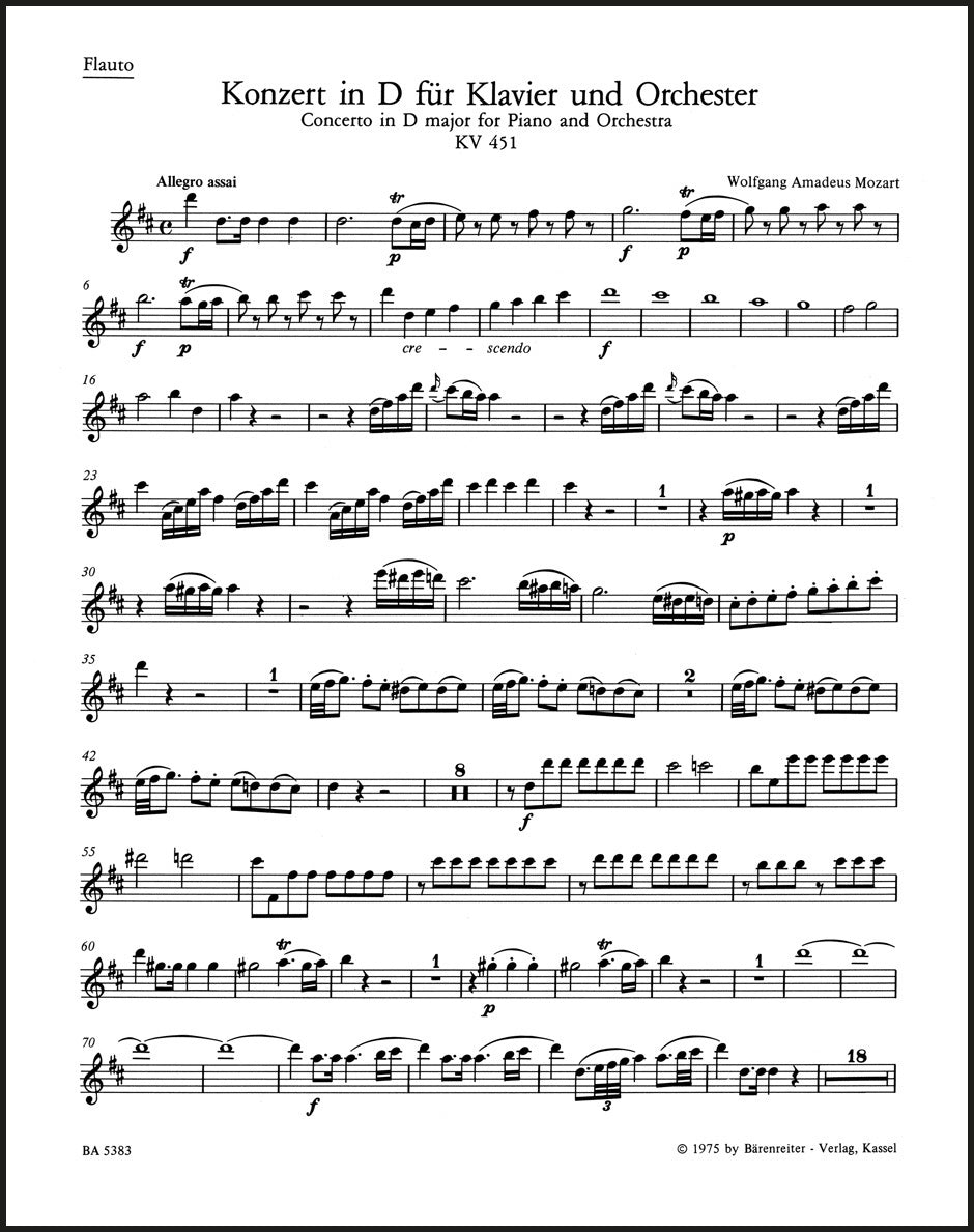 Mozart: Piano Concerto No. 16 in D Major, K. 451