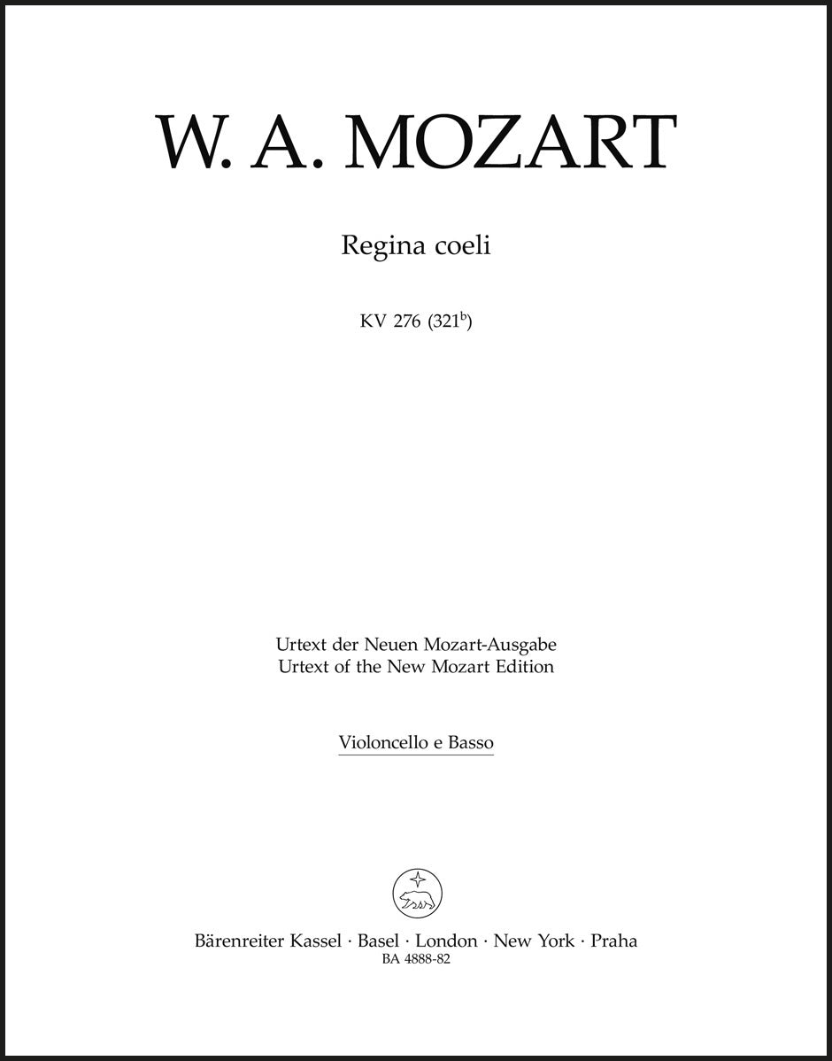 Mozart: Regina coeli in C Major, K. 276 (321b)