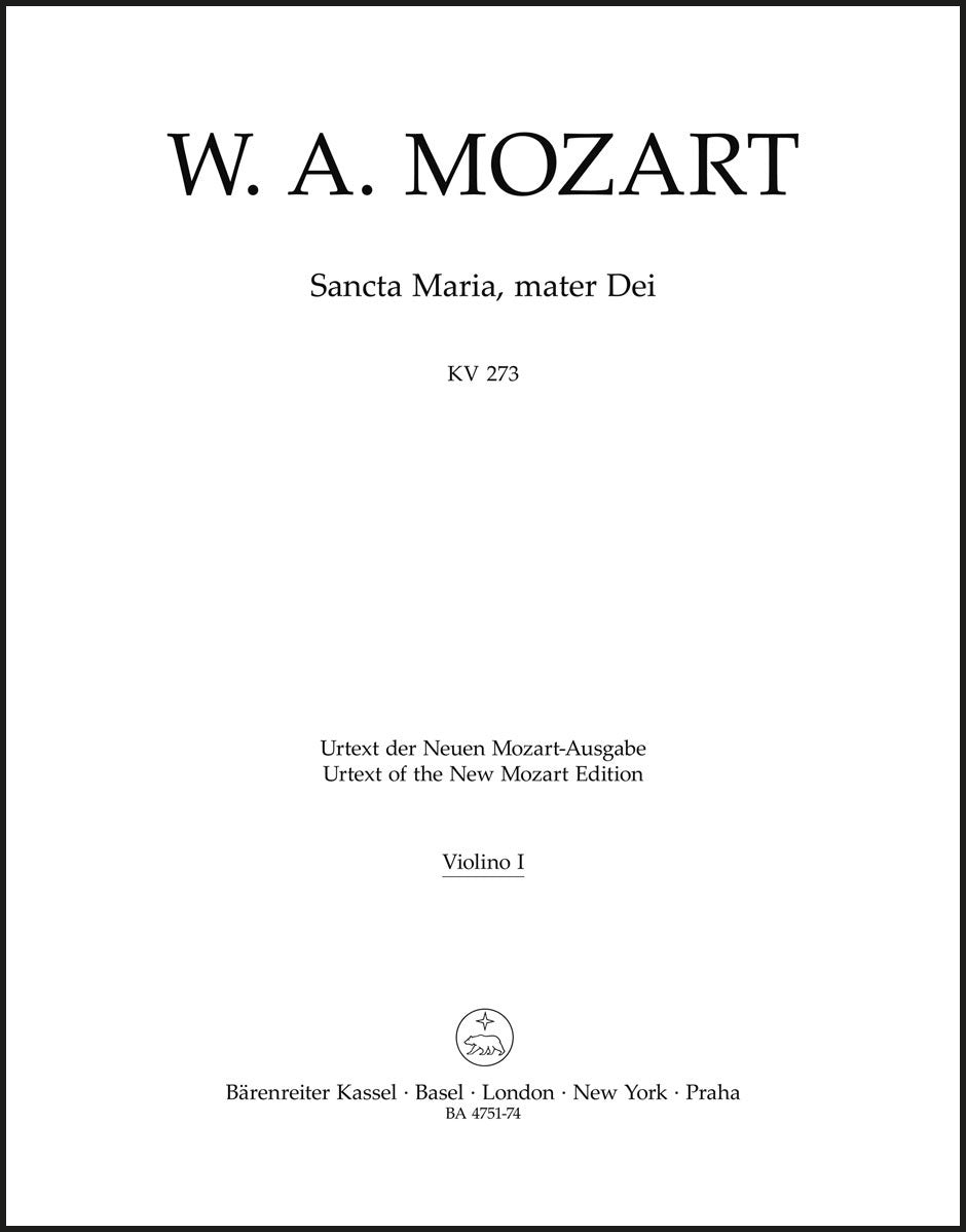 Mozart: Sancta Maria, mater Dei, K. 273