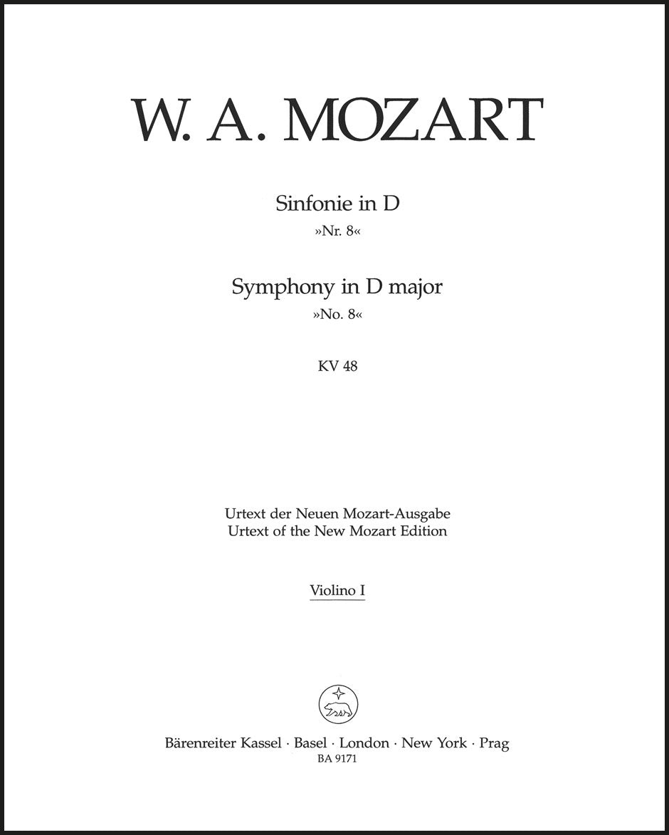 Mozart: Symphony No. 8 in D Major, K. 48