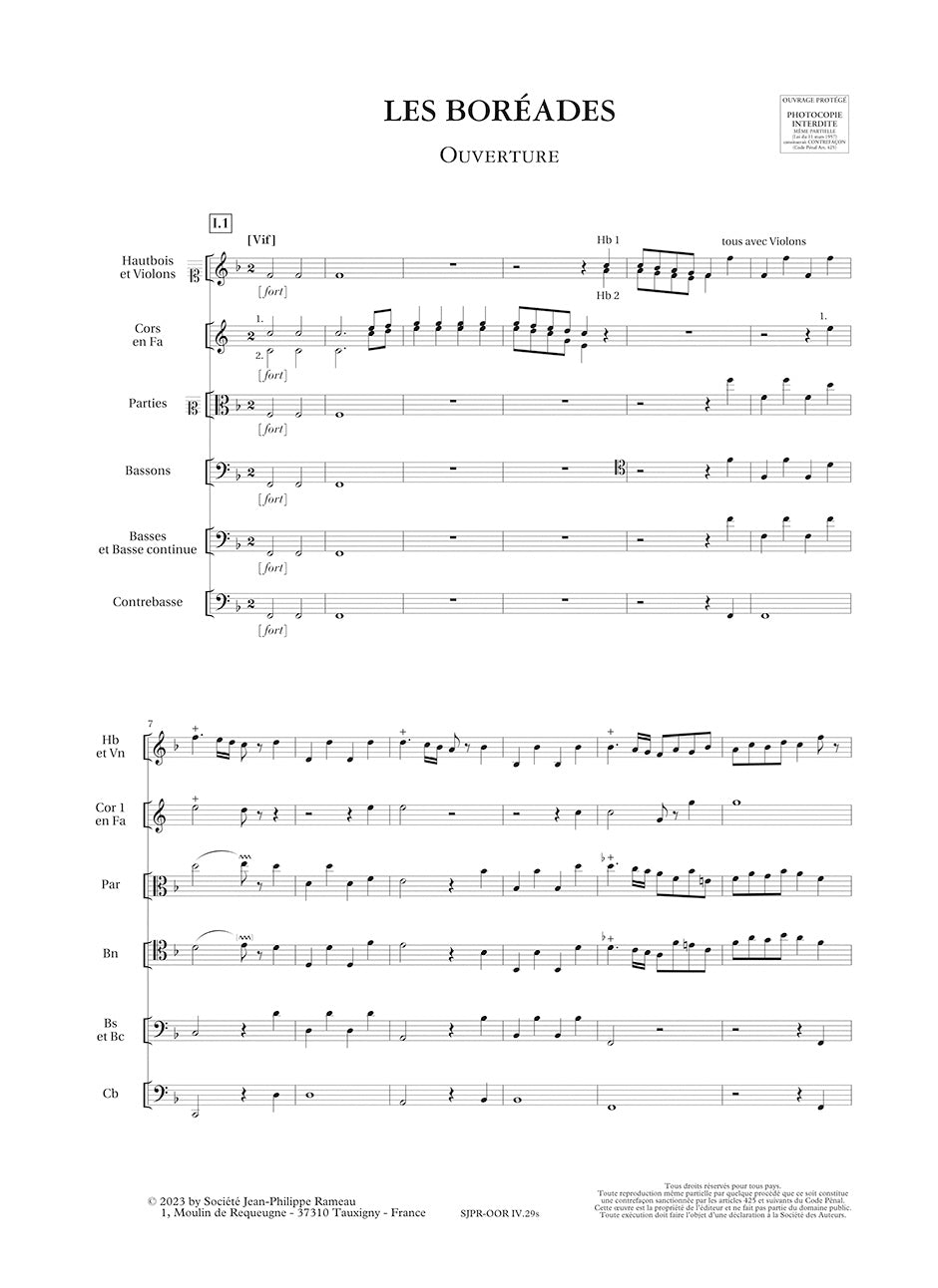 Rameau: Symphonies from Les Boréades, RCT 31