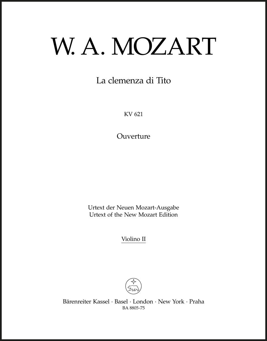 Mozart: Overture to La clemenza di Tito, K. 621
