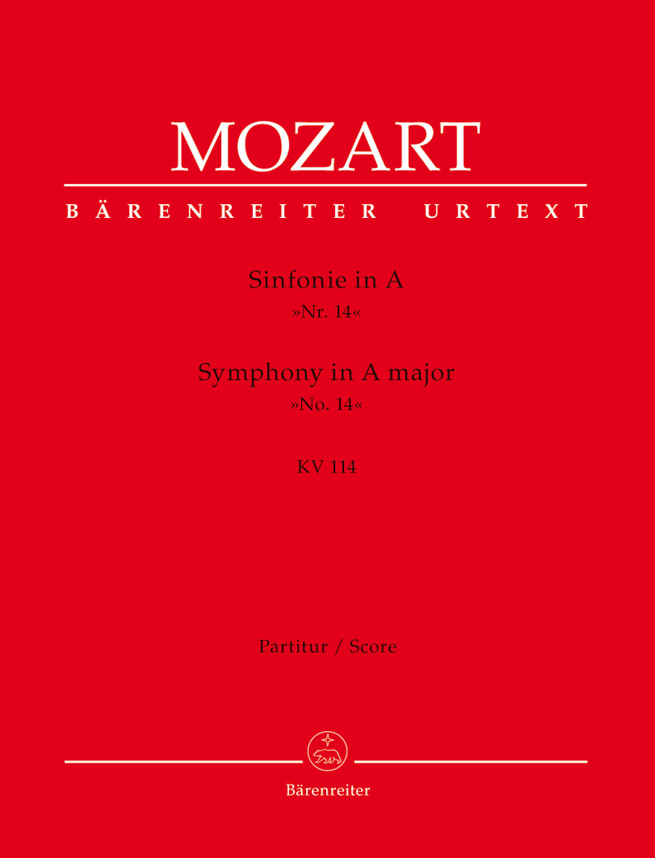 Mozart: Symphony No. 14 in A Major, K. 114