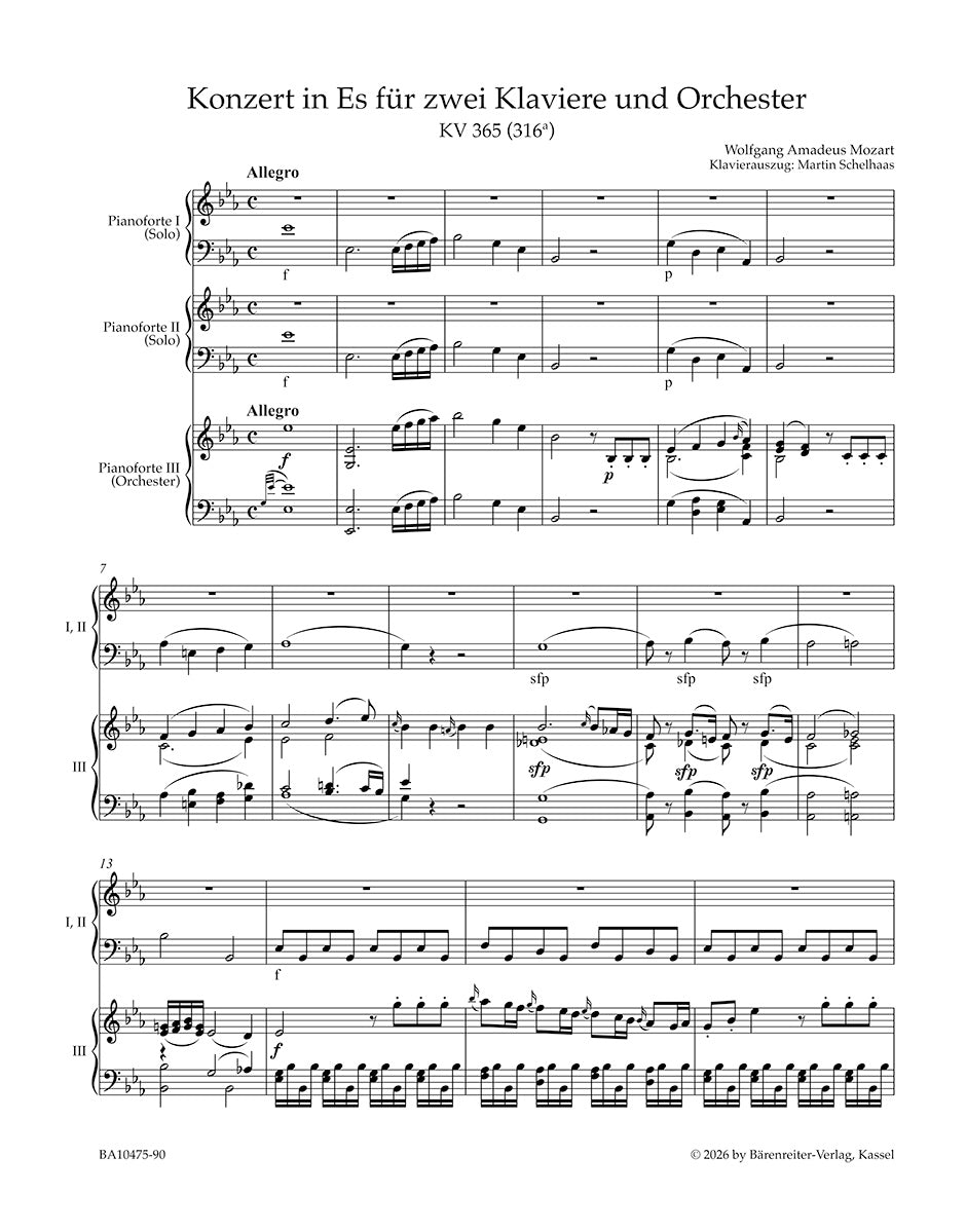 Mozart: Concerto for two Pianos No. 10 in E-flat Major, K. 365 (316a)