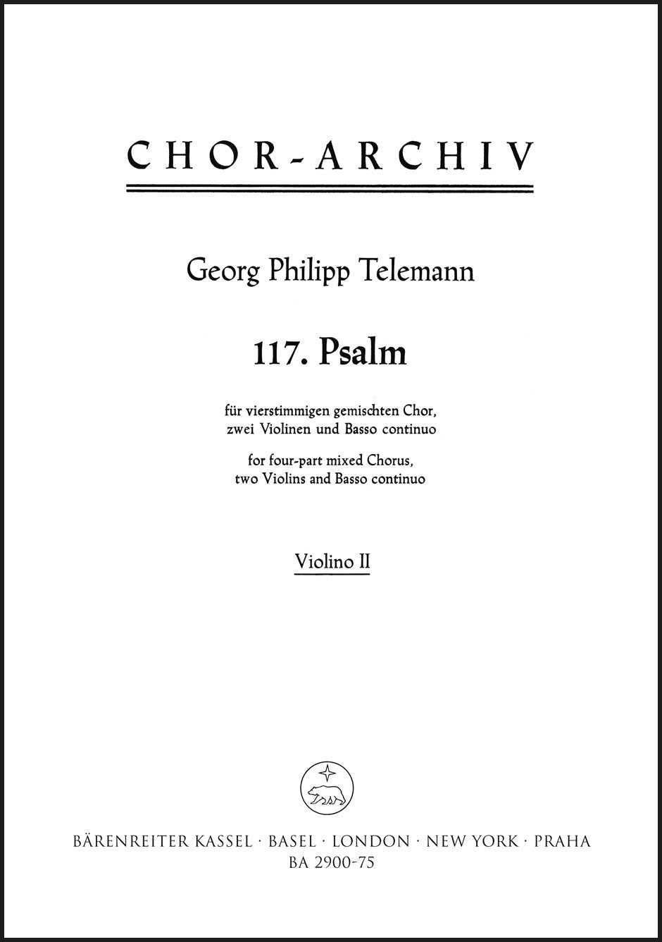 Telemann: Psalm 117 - Laudate Jehovam