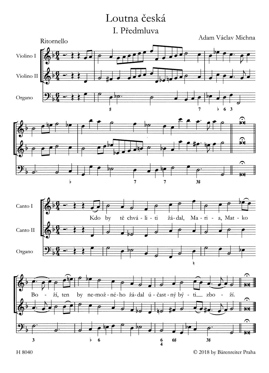 Michna: The Czech Lute