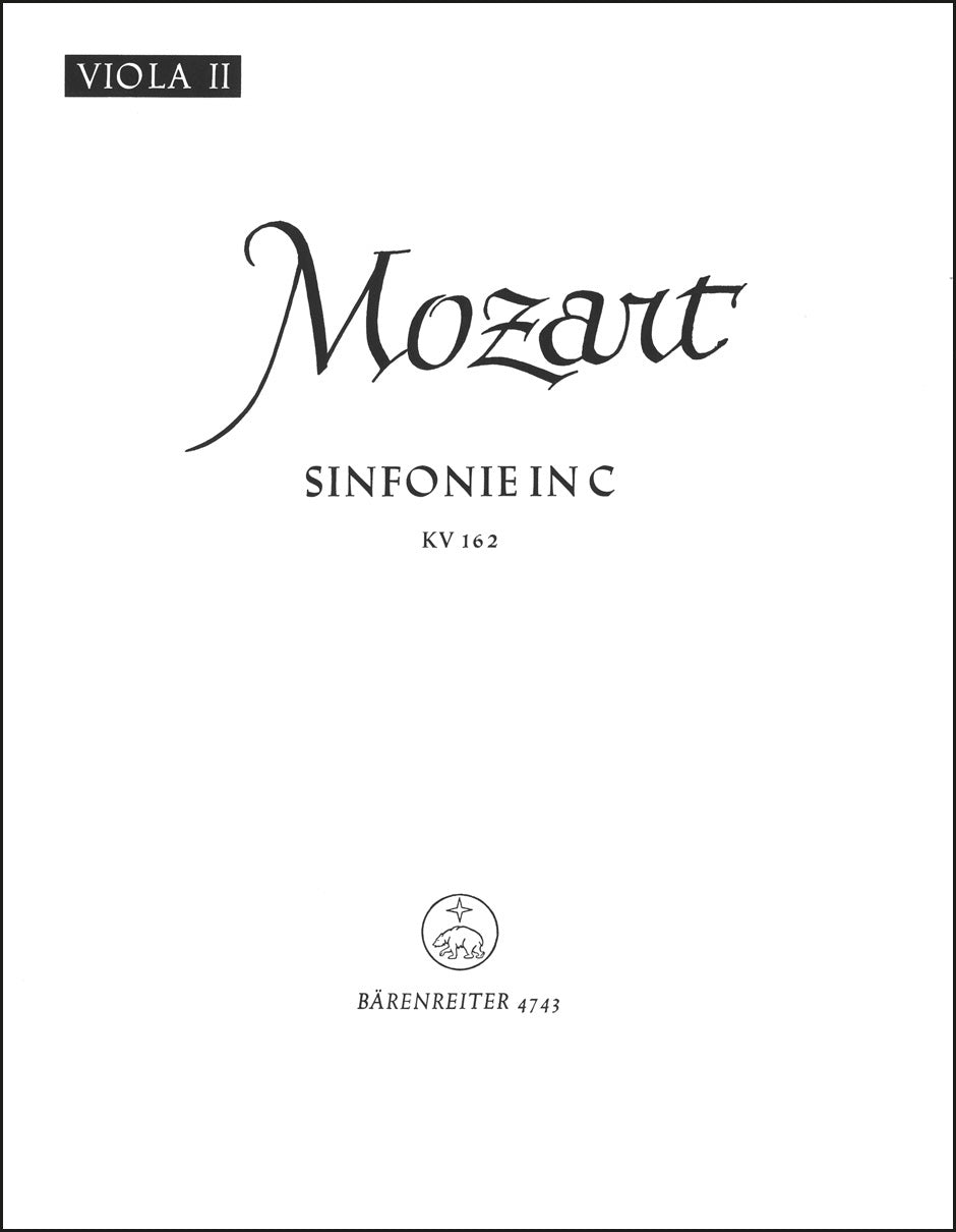 Mozart: Symphony No. 22 in C Major, K. 162